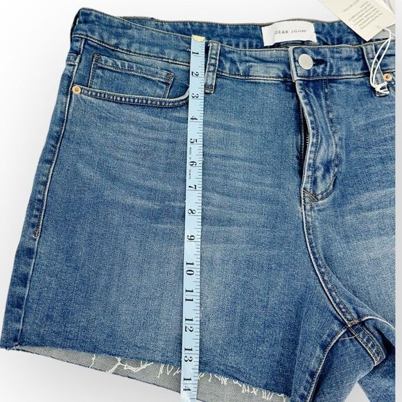 DEAR JOHN NWT Gigi High Rise Cutoff Denim Shorts in Surfliner Blue- size 33 - Picture 11 of 11